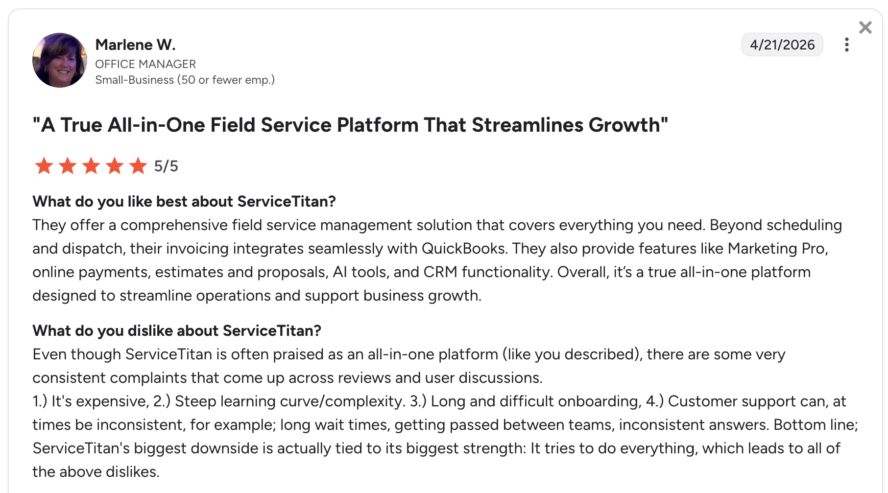 image of ServiceTitan review