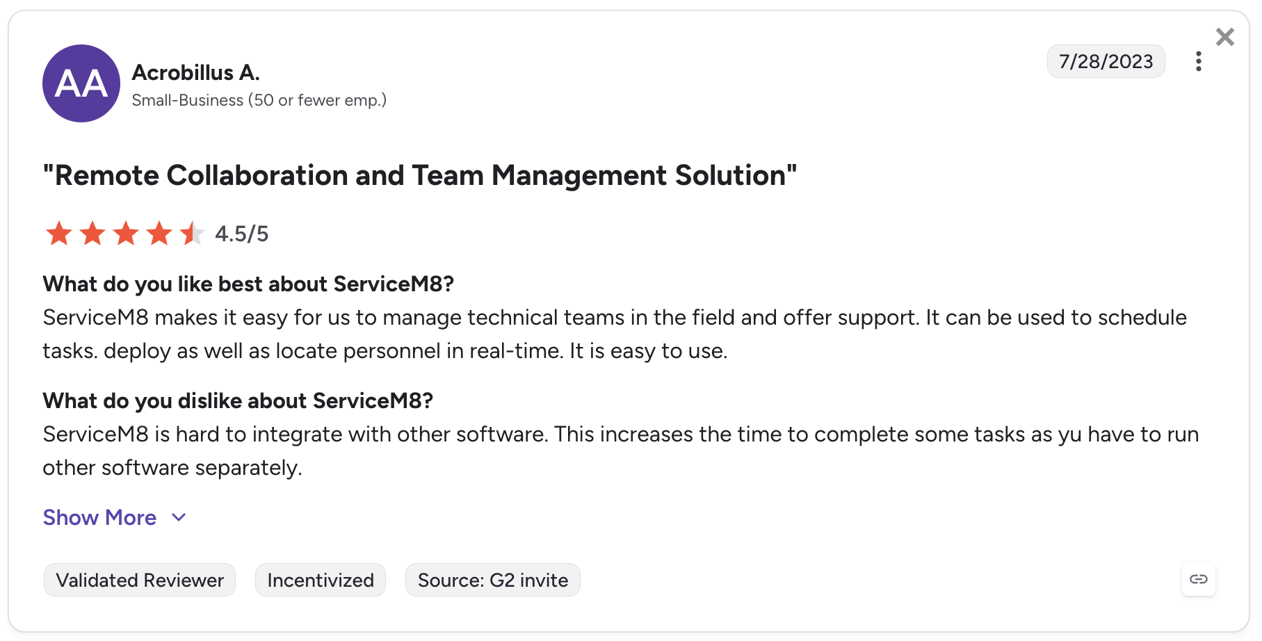 image of ServiceM8 review