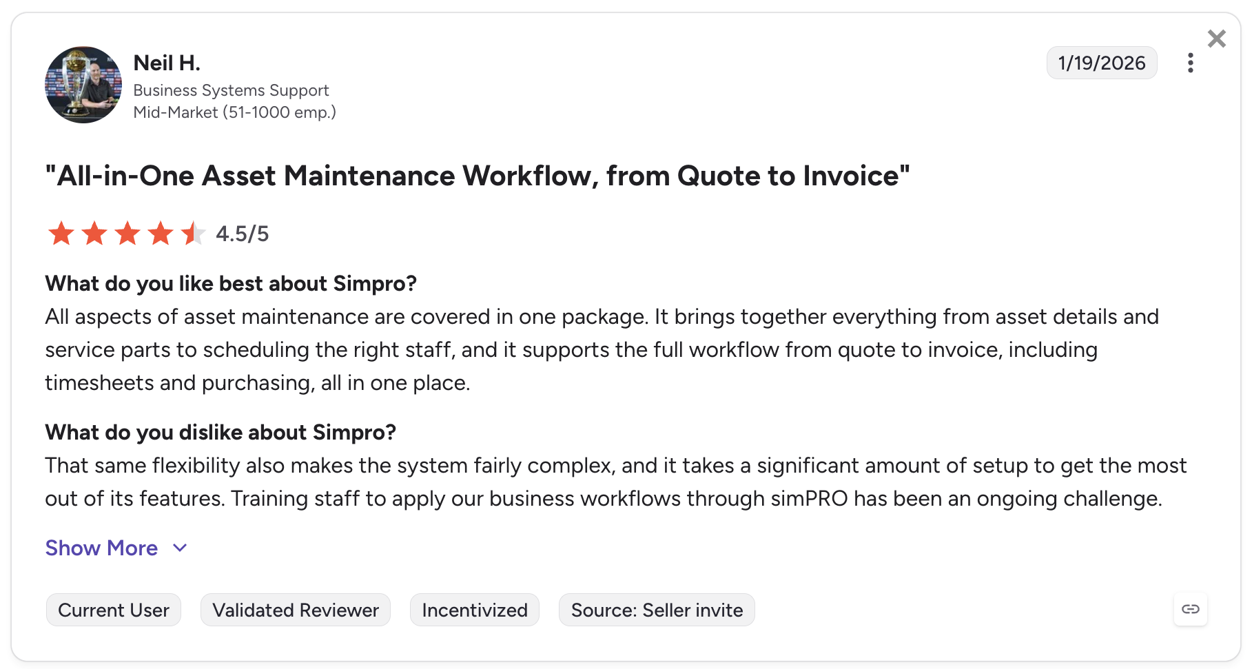 image of Simpro review