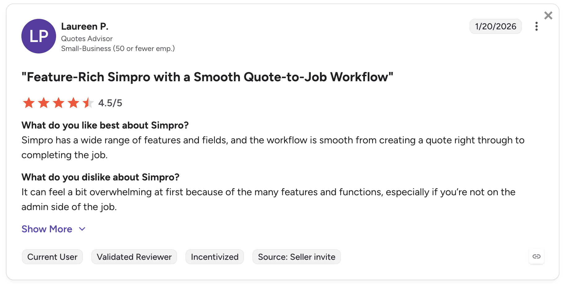 image of Simpro review