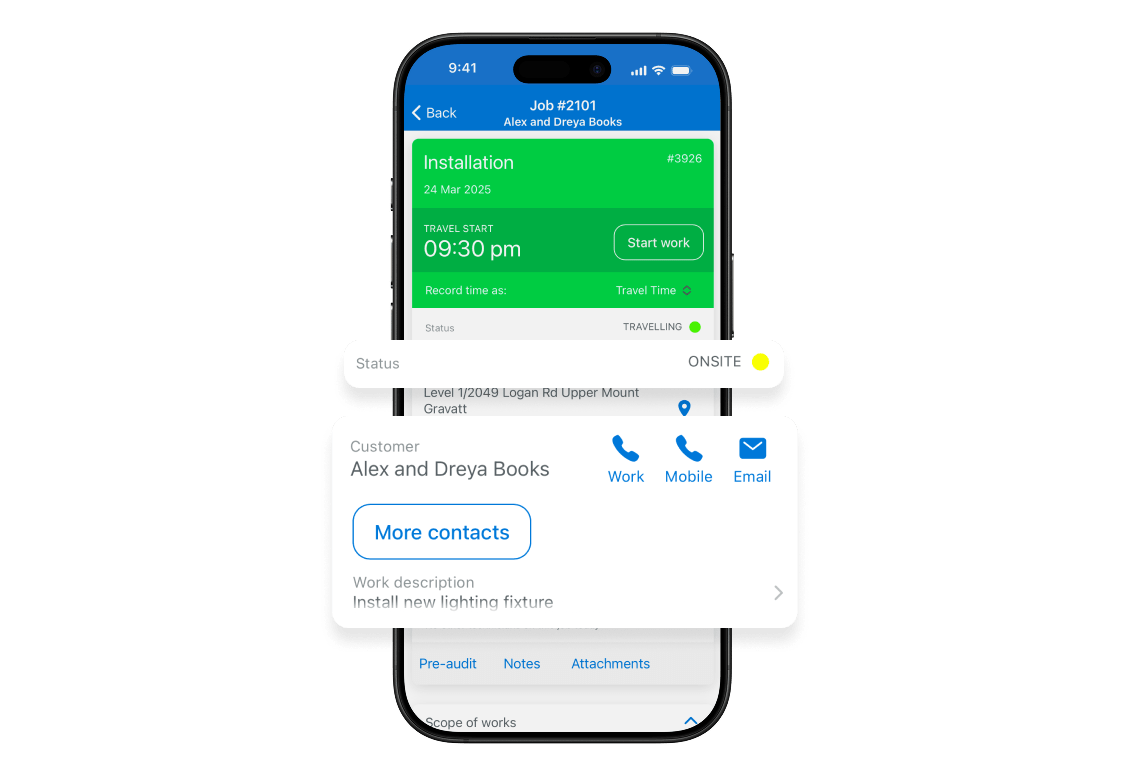 Simpro mobile app