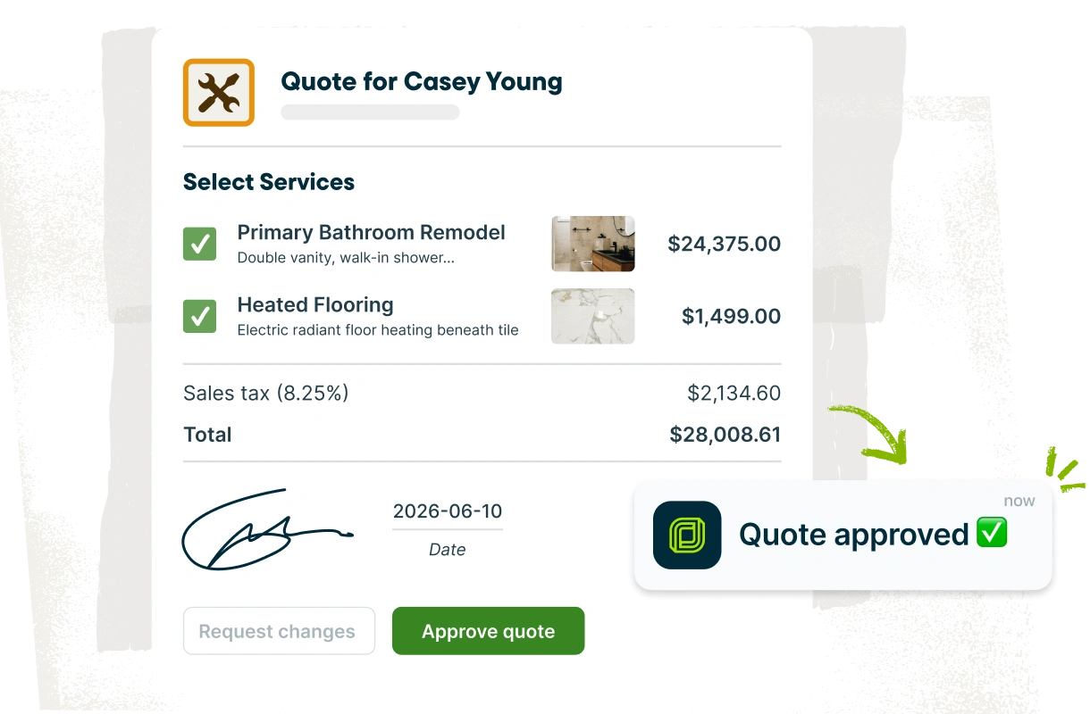 Jobber construction management software