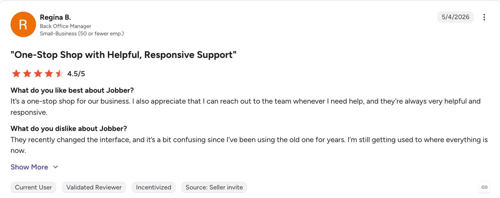 Jobber construction management software review