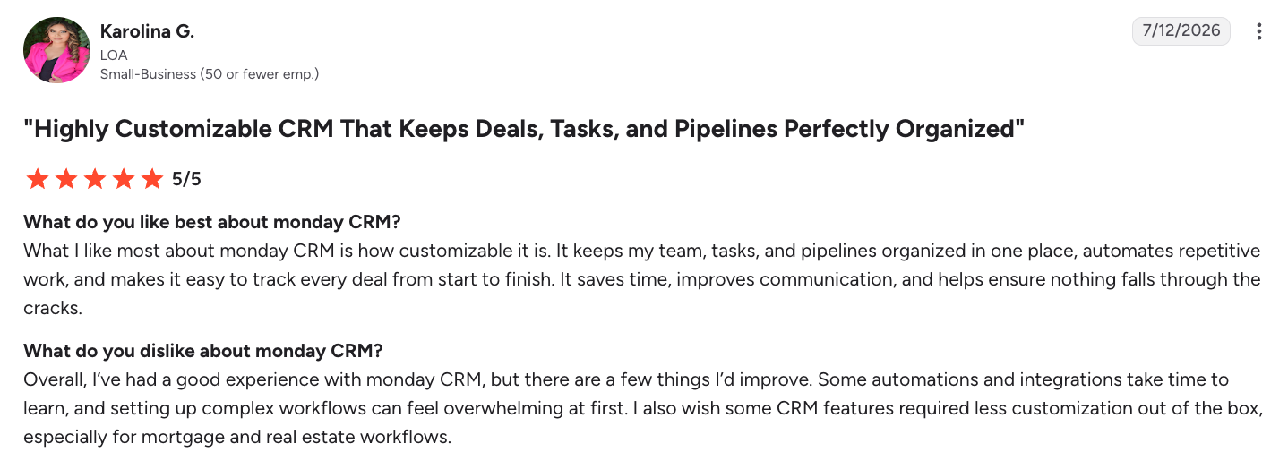 Monday.com construction management software review
