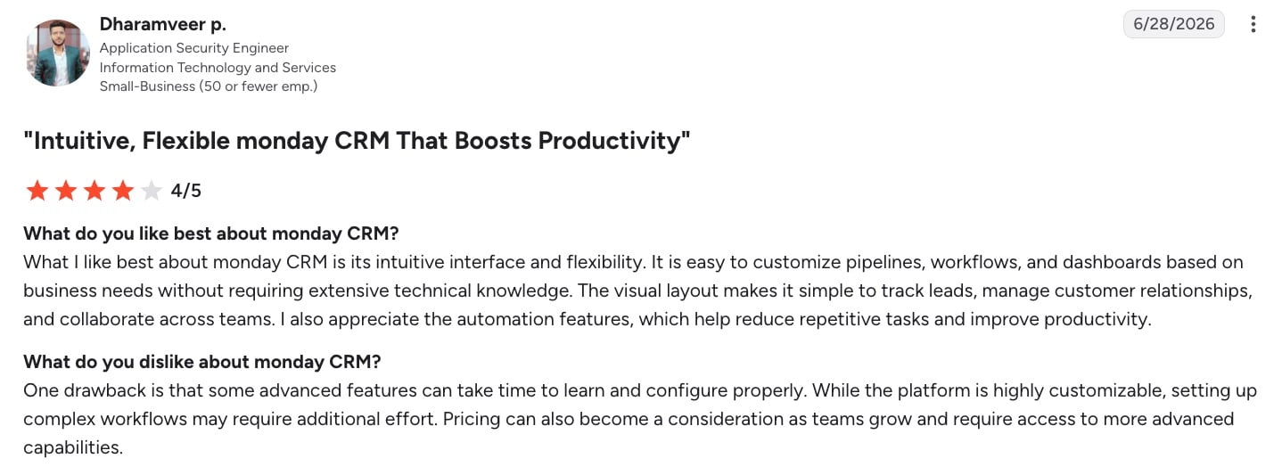 Monday.com construction management software review