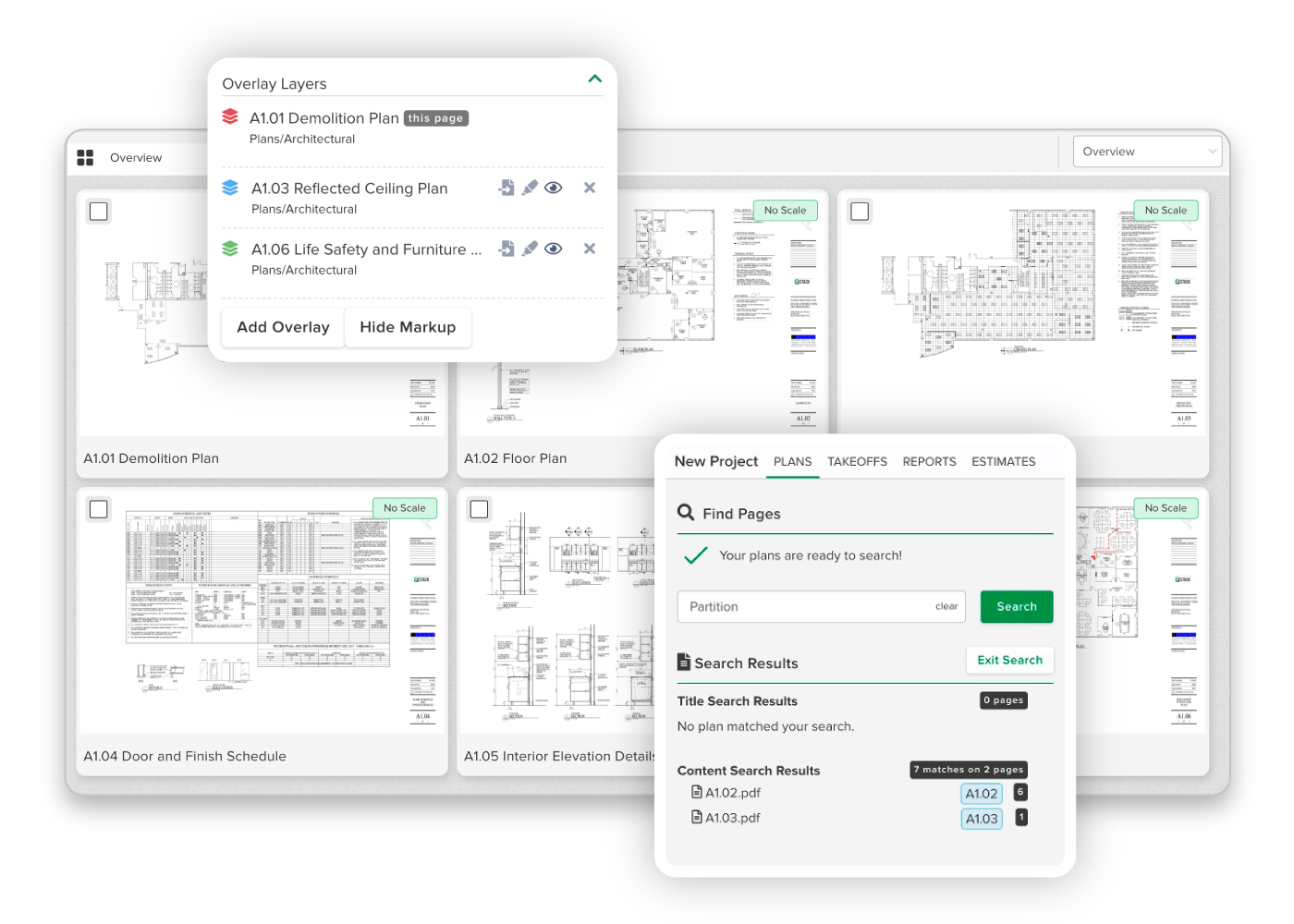 Several STACK software drawings and pages