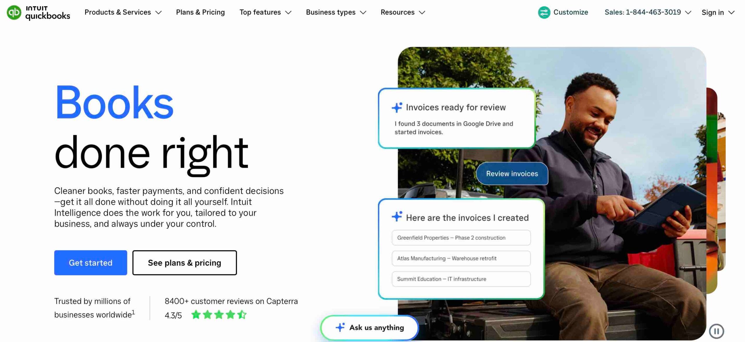 Quickbooks Online website
