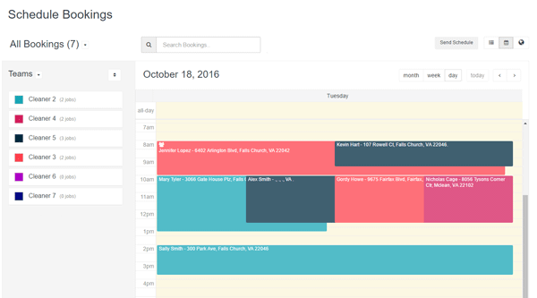 Scheduling calendar in Launch27 software
